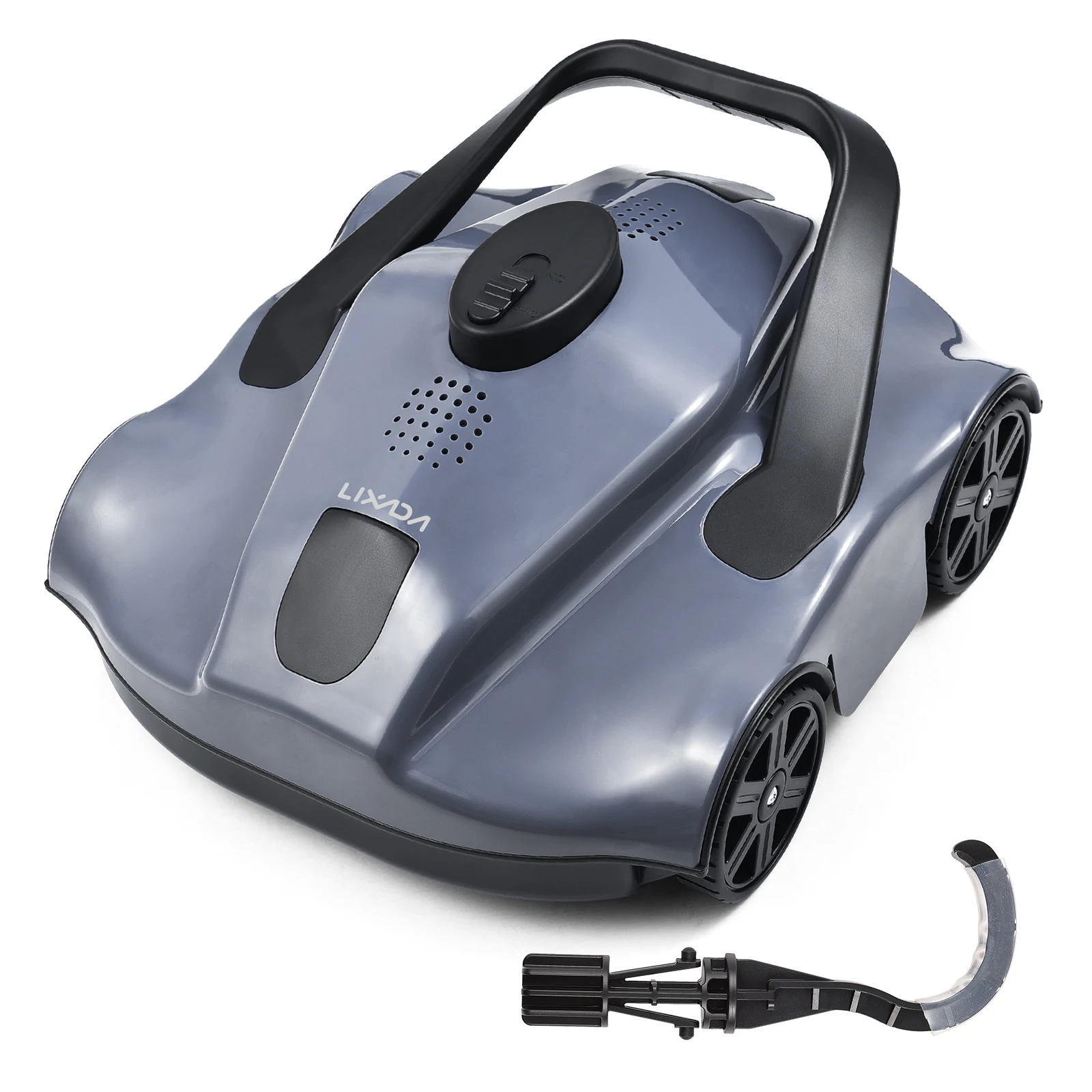 28W Robotic Pool Cleaner for Flat Ground IPX8 Waterproof Automatic Robotic Pool Cleaner Cordless Robotic Pool Vacuum