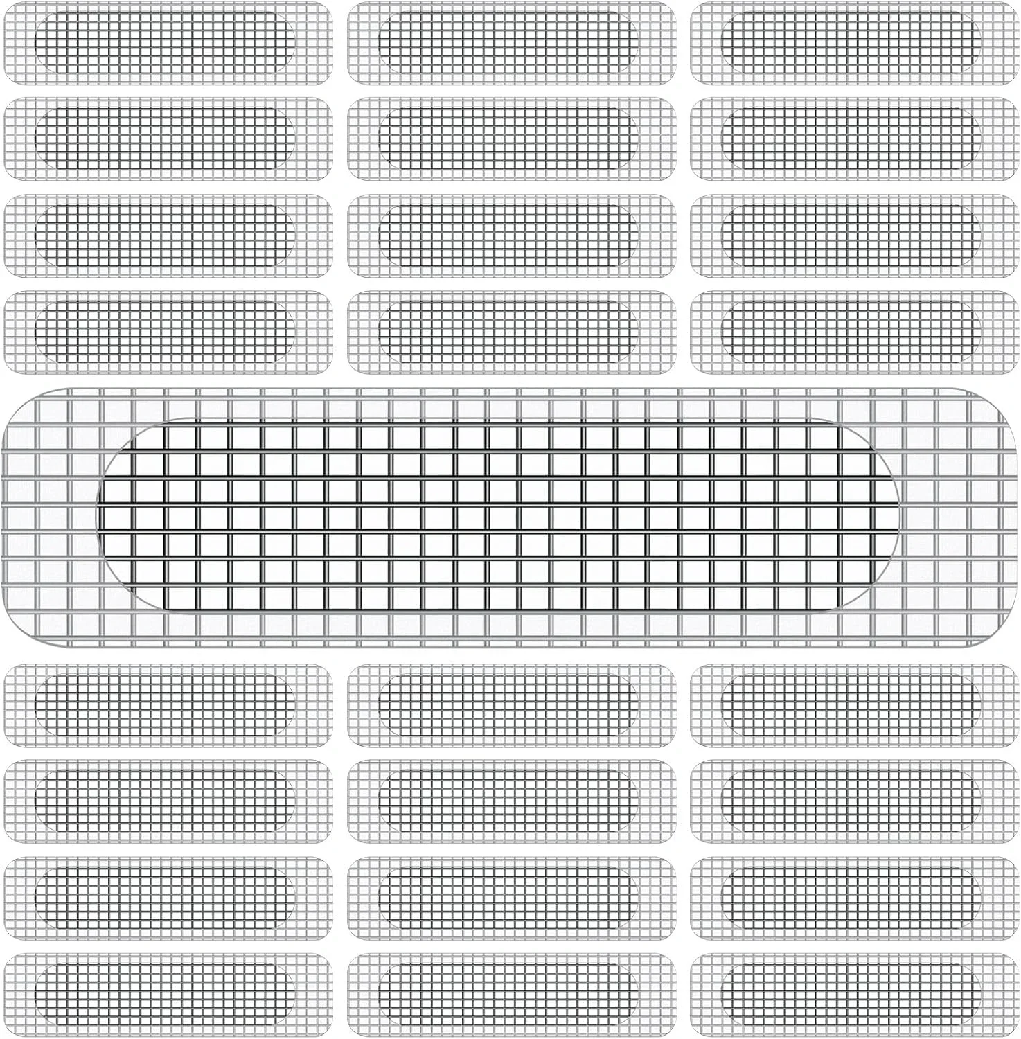 Window Weep Hole Screen Patch Strong Sticky Waterproof Sun Resistant Drain Quickly Weep Hole Covers Fiberglass Window Screen