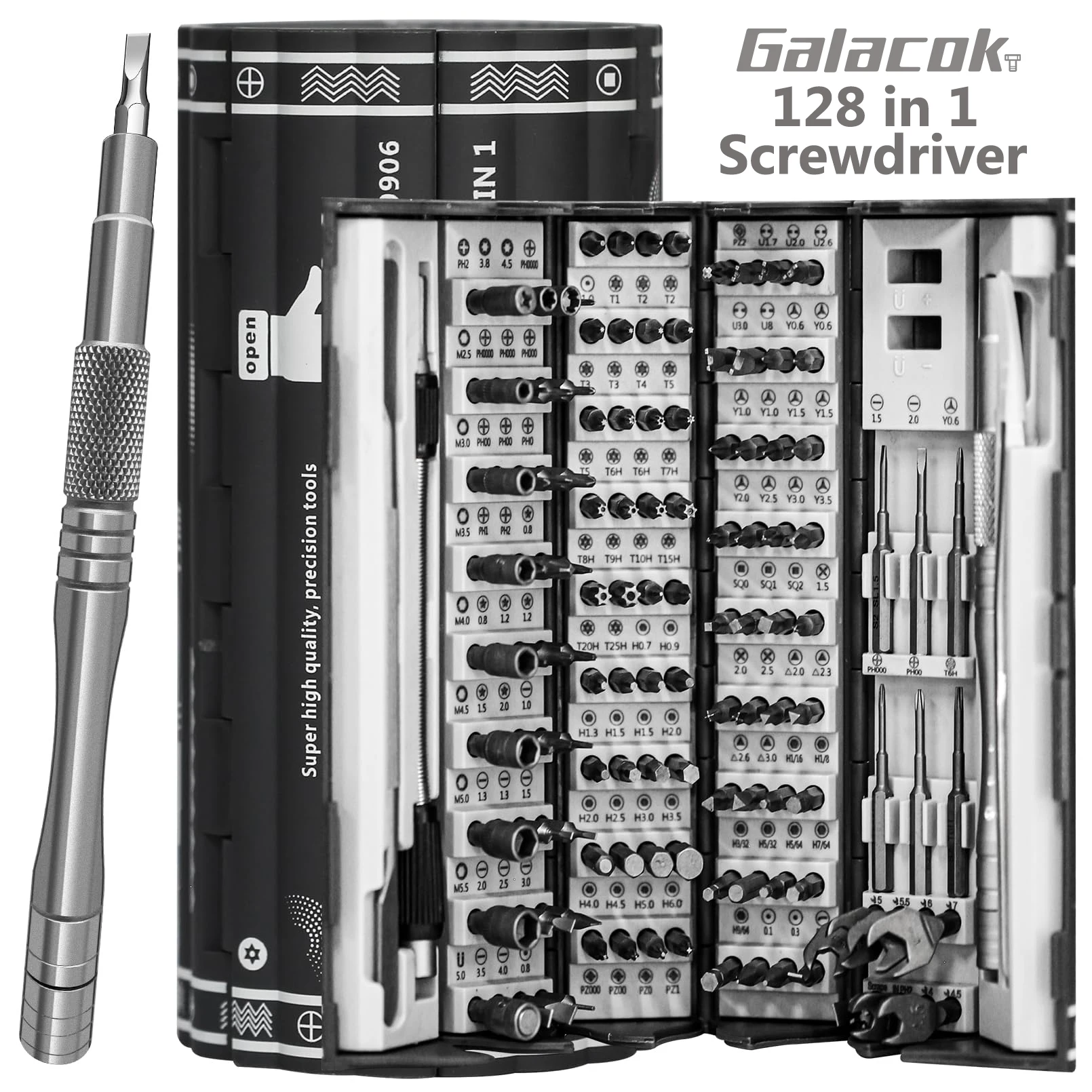 

Galacok Precision Screwdriver Set Professional Repair Tools Multi-function Magnetic Screwdriver Head for iPhone Watch Camera DIY