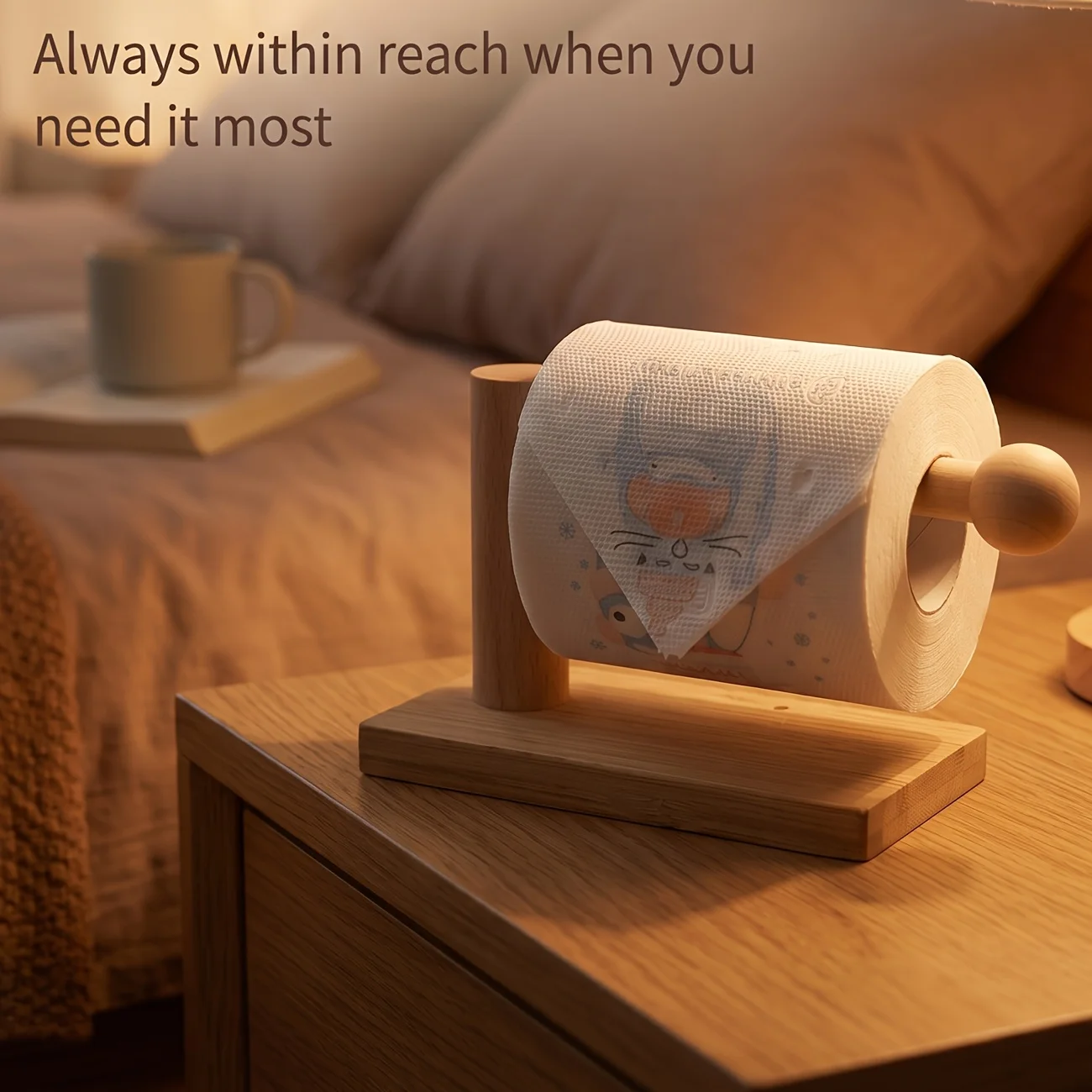 Desktop Roll Paper Holder, Commercial Multi-functional Wall-mounted Storage Rack, Aesthetic Toilet Paper Holder