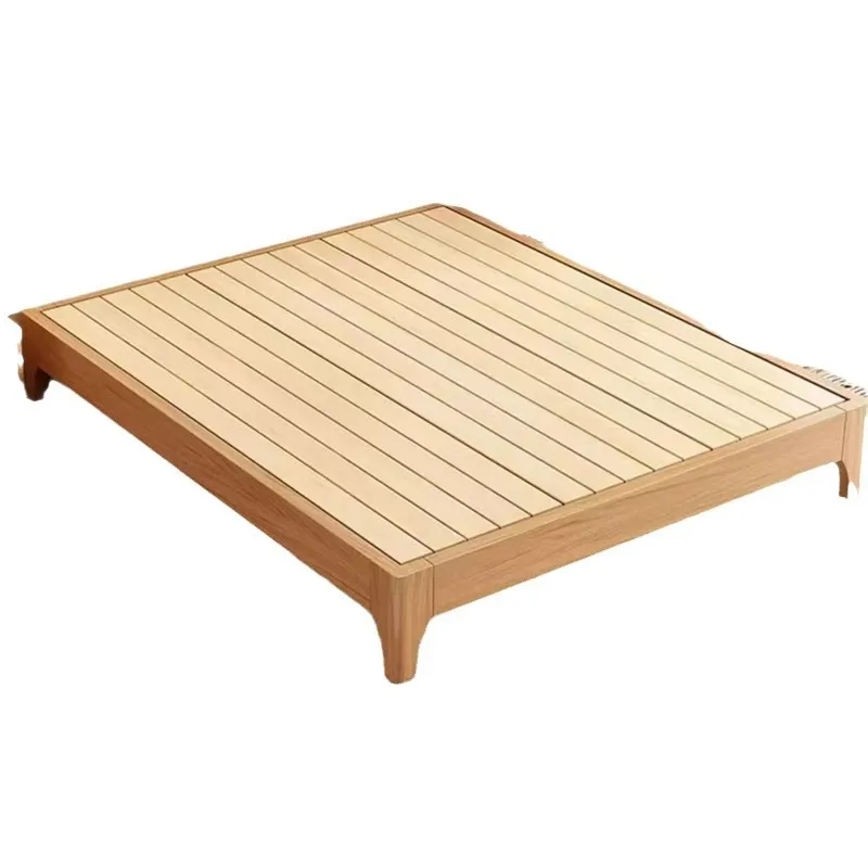 

Head Double Bed Tatami Row Skeleton Bed Walnut No Backrest