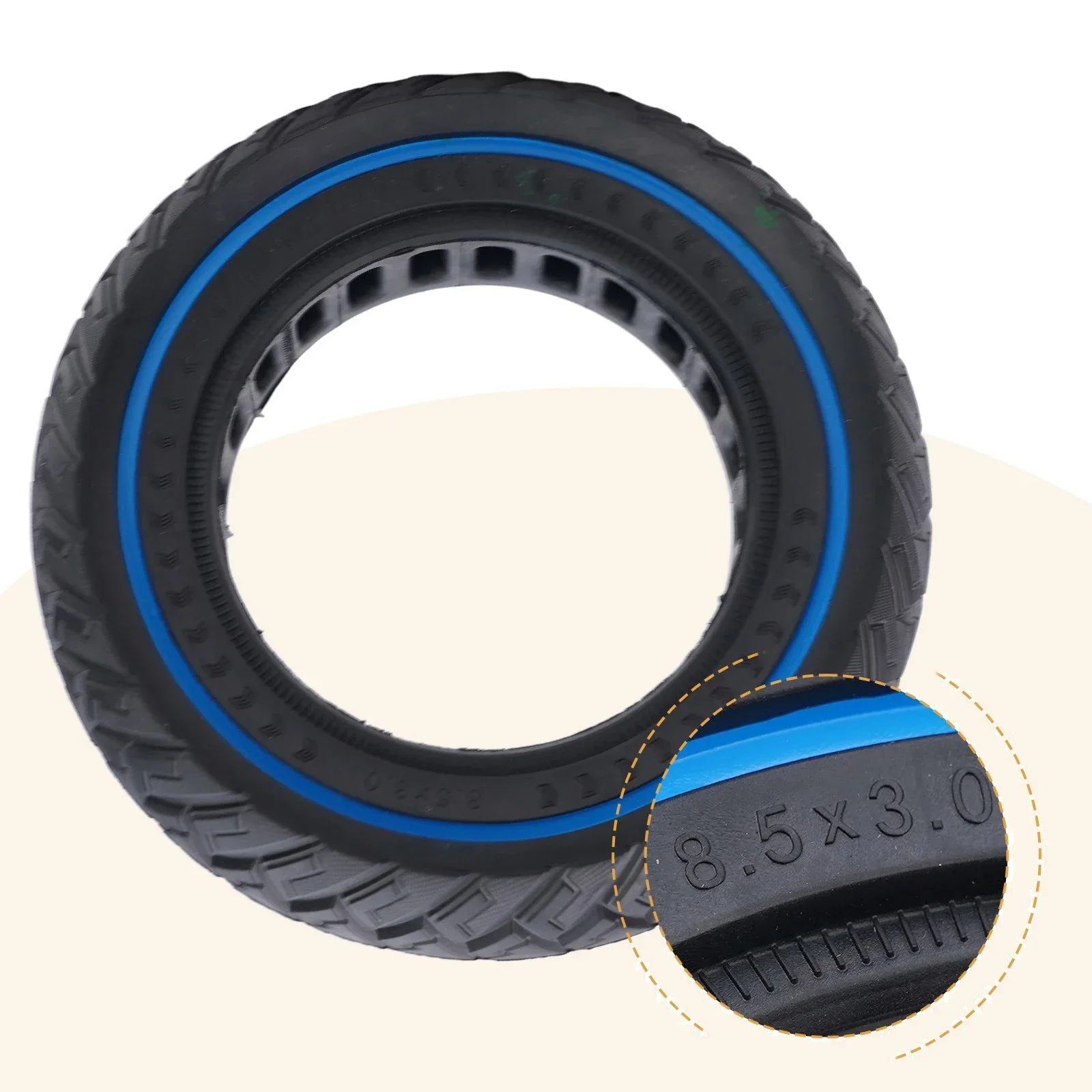 

1Pcs E-Scooter Solid TIre For For Zero 8 9 For VSETT 8 9 Replacement Electric Scooter 8.5x3 Inch Rubber Solid Tyre Accessories