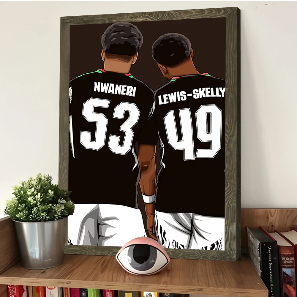 ملصق إيثان نوانري ومايلز لويس سكيلي مطبوع صور قابلة للتخصيص لوحة فنية جدارية على القماش هدية للديكور الداخلي