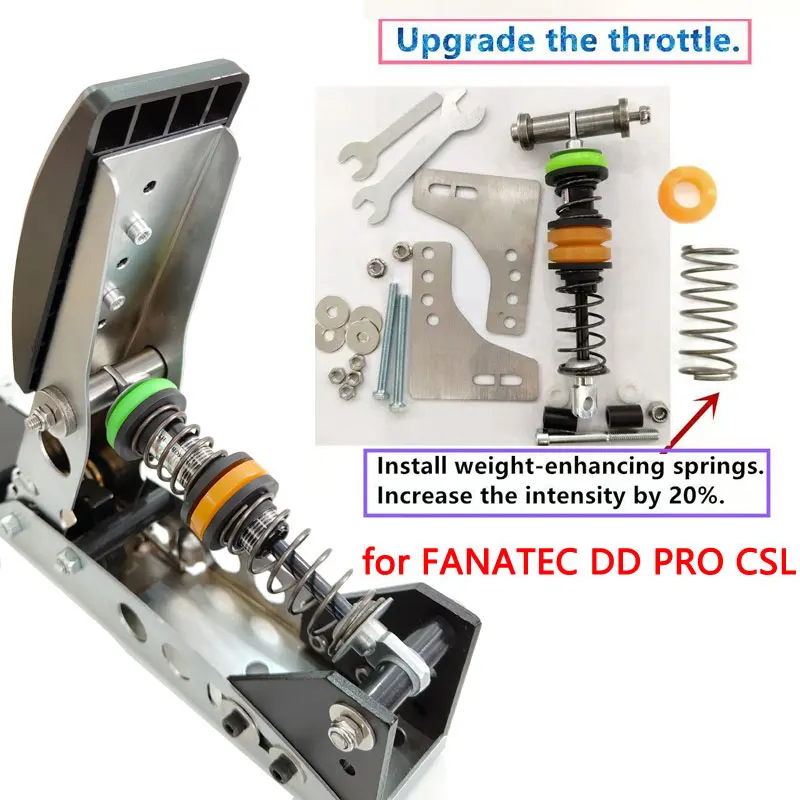 Sim Racing Pedal Damping Throttle /Brake/Clutch Hydraulic Damping Upgrade Parts For FANATEC DD PRO/ CSL Game Pedal