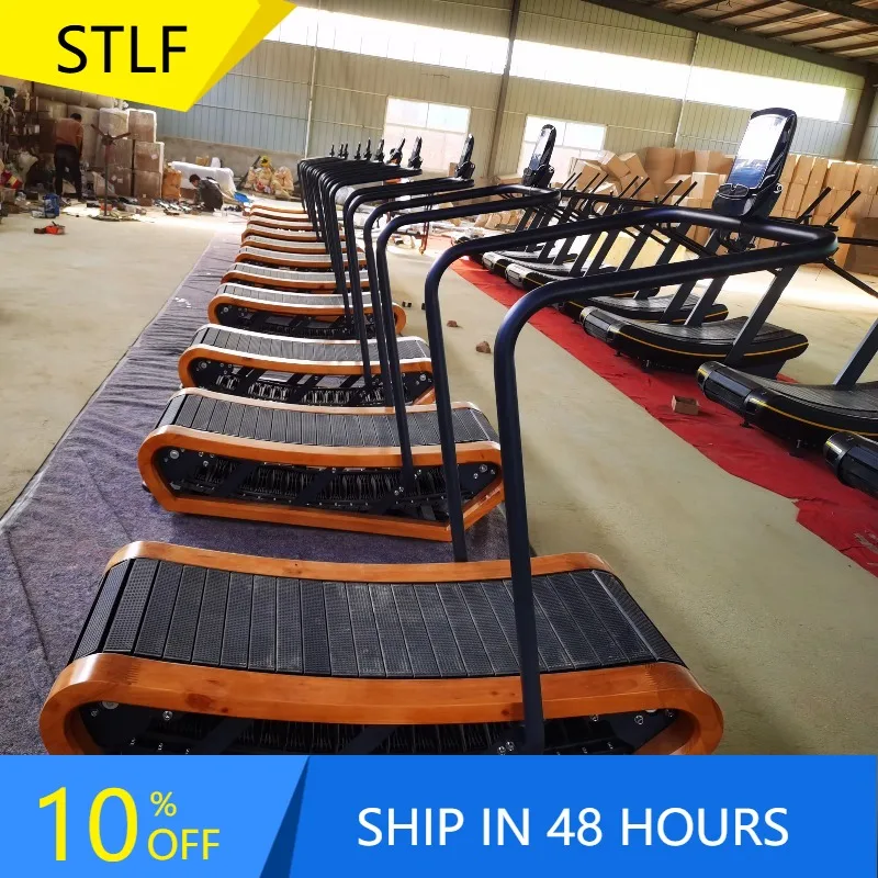 YTYIN Deren Hot Sale Factory Directly Wood Curve Treadmill Fitness Equipment
