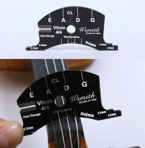 Violin/viola/cello Bridge Shaping Tool Perfect Data template Bridges tools String nut Spacing Marker Bow Fingerboard Gauge