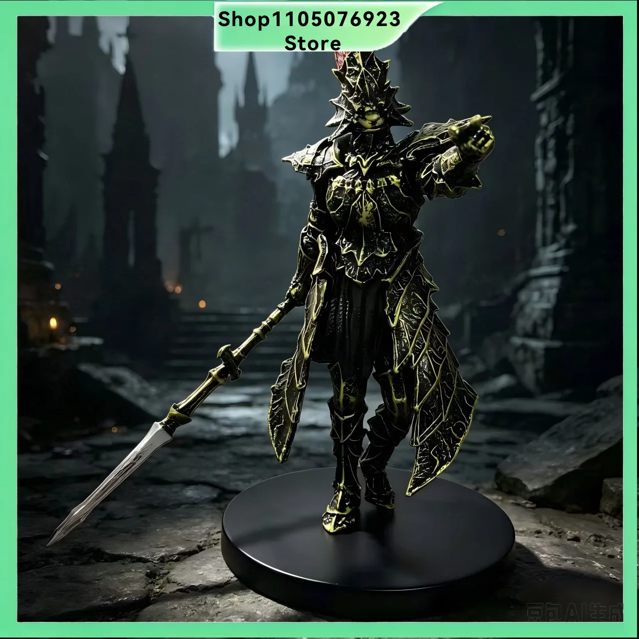 Dark Souls 3 Elden Ring, knight figure tabletop ornament, soldier model, figure model doll