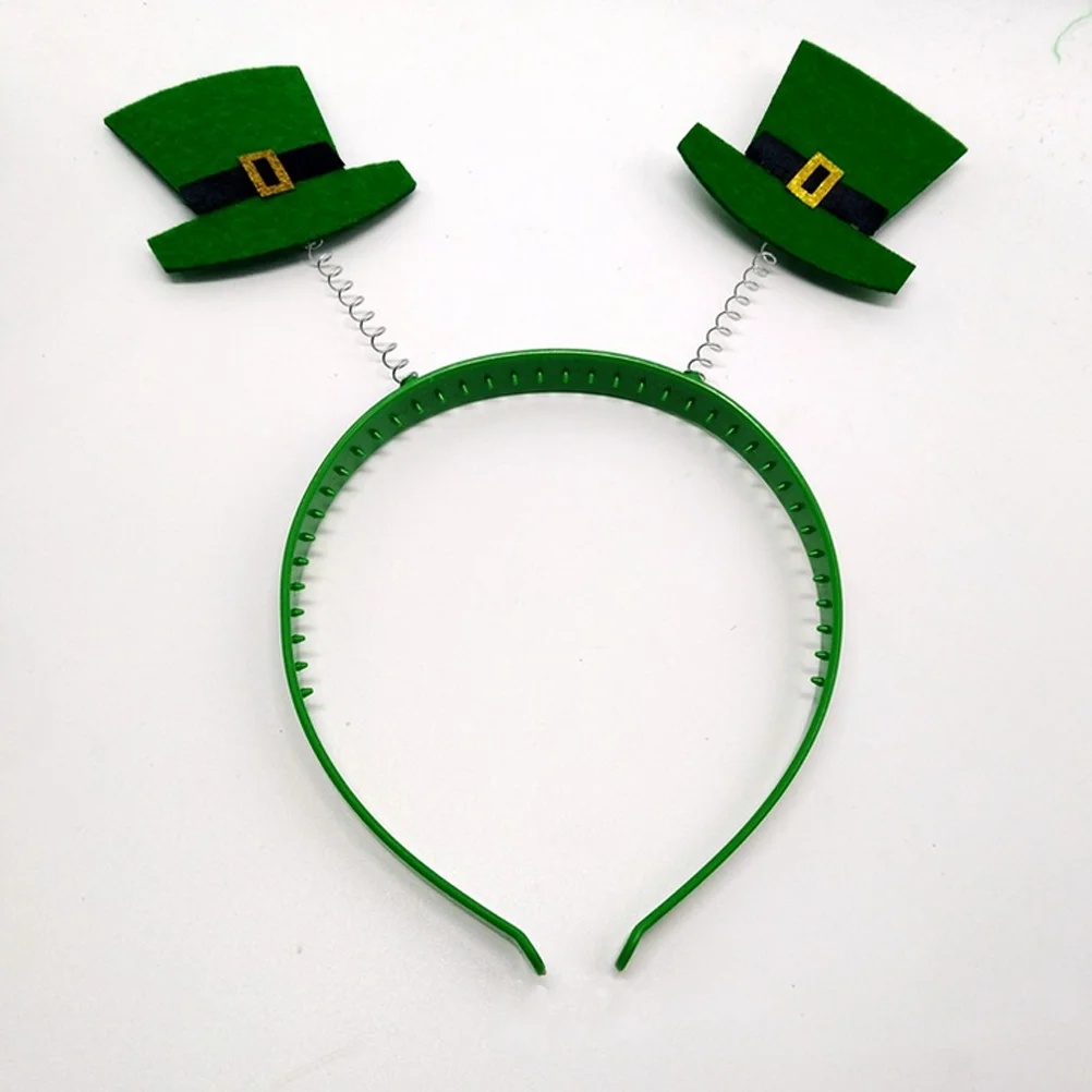 

6 Pcs Carnival Headband Patrick Shamrock Headwear Green Headpiece Apparel Clothing St Headdress Polyester Miss Costumes