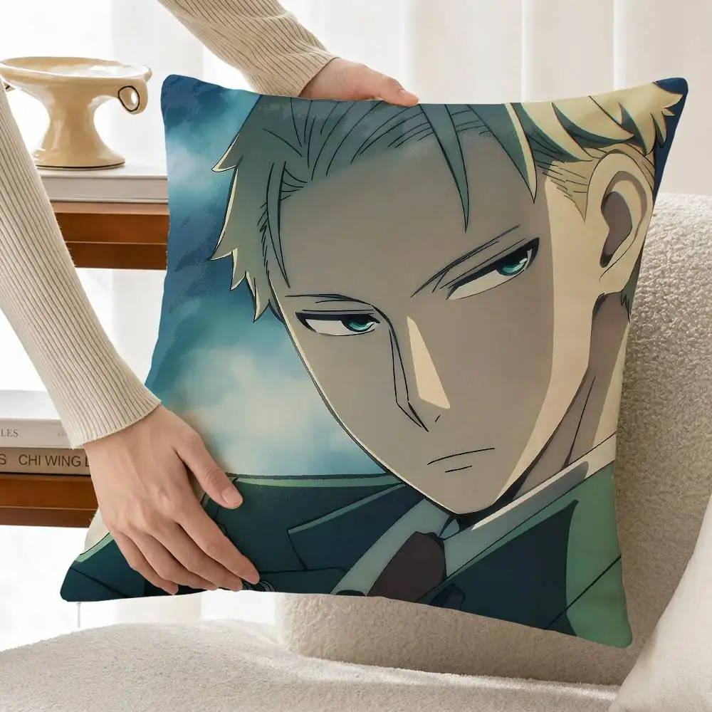 Funny S-Spy-Family Anime L-Lloyd Custom Double Sided Print Square Pillow Cushion Cover