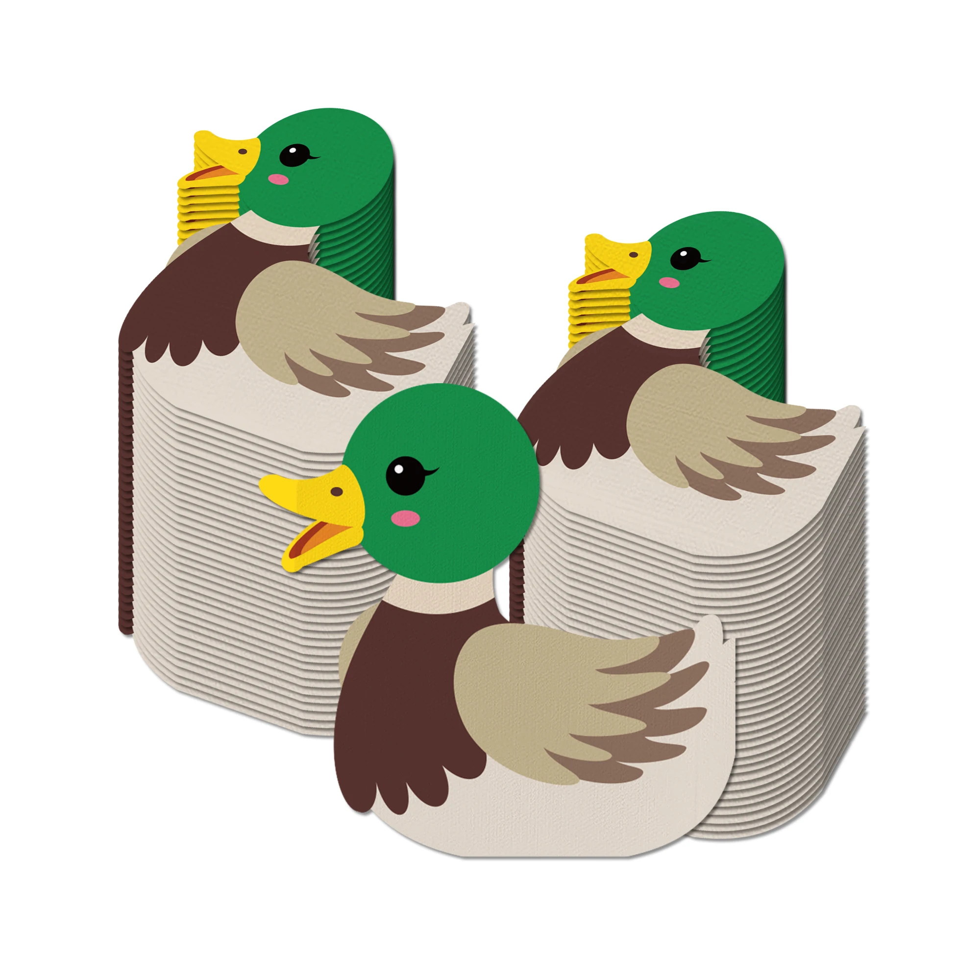 20/40/60 Stück Servietten in Wildentenform für die Abendessen-Dekoration, Papierservietten, Geburtstags- und Hochzeitsdekoration, Festival- und Partyzubehör