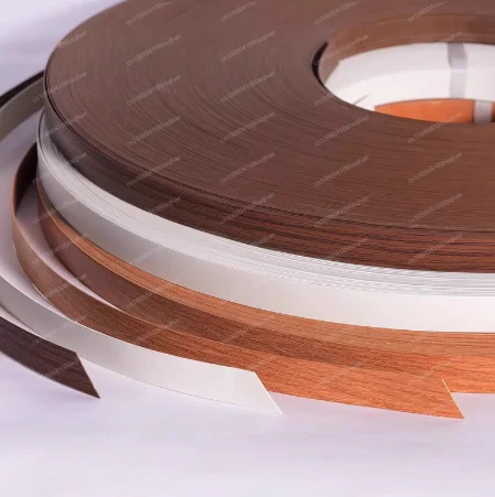 PVC Furniture Edge Banding for Paint-Free Ecological Boards, Non-U-Shaped Wooden Edge Trim for Cabinets Length 45m Width 2.1cm