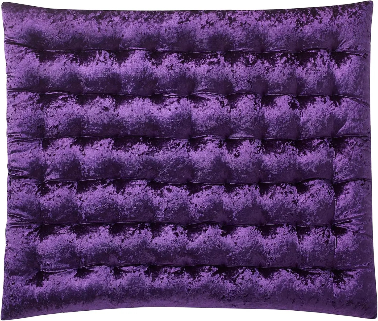 

Elegant Tufted Design Velvet CRUSH College Headboard - Dark Purple Reign Adjustable Width Upgrade Your Space with REGAL Appeal