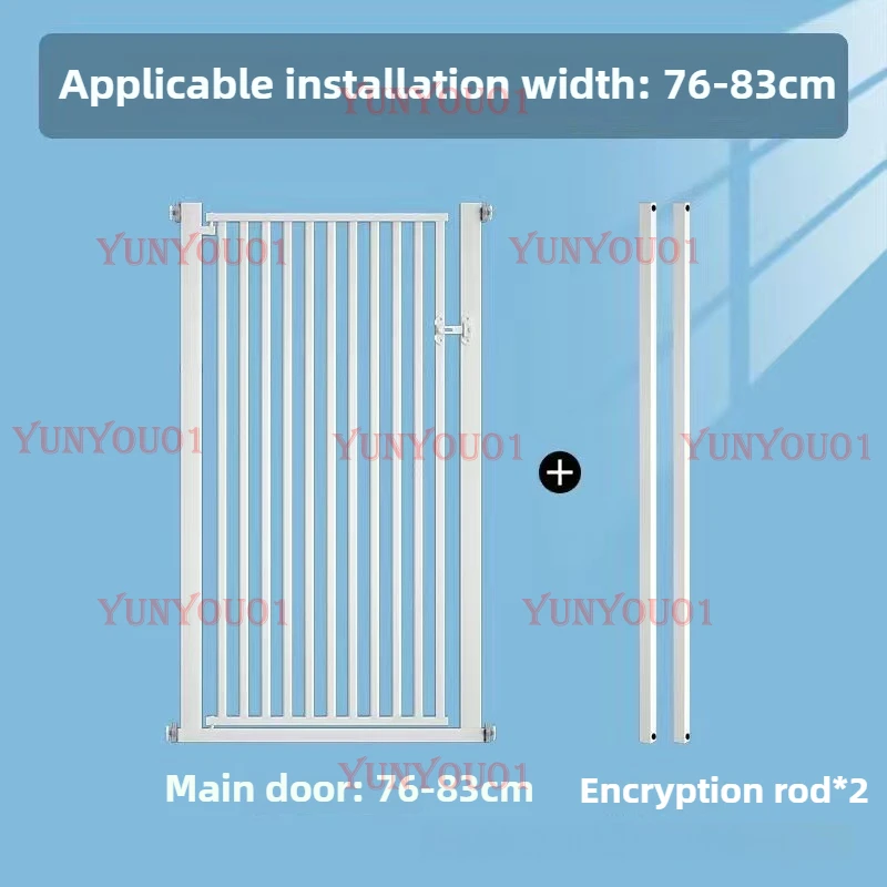 

High 150CM Indoor Cat Fence Barrier Anti Jump Escape Cats Fences Isolation Gate Cats Containment Carbon Steel Pet Supplies