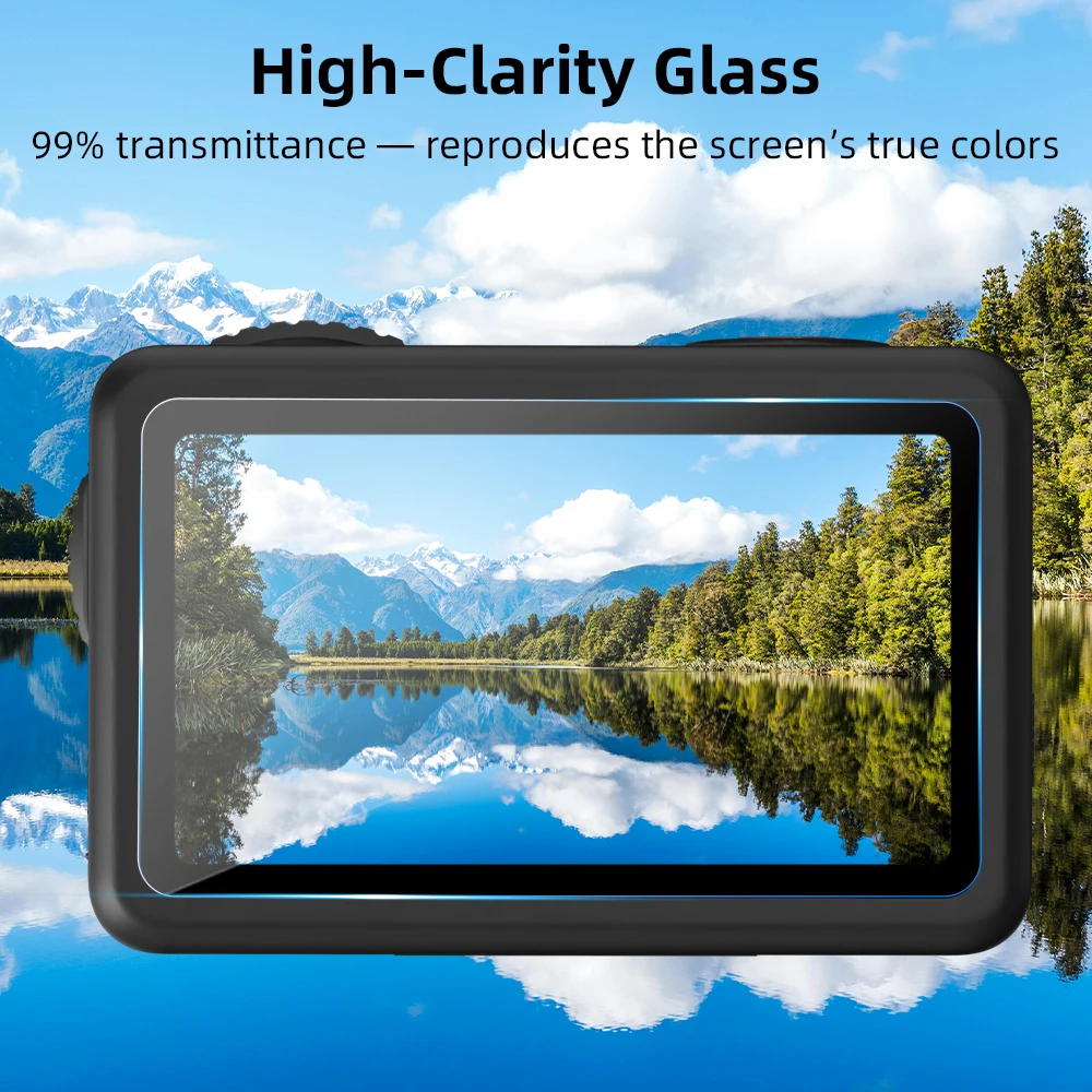 

Action Camera Screen Protector for DJI OSMO ACTION 6 Tempered Glass Film HD Lens Protector Film with Application Tool