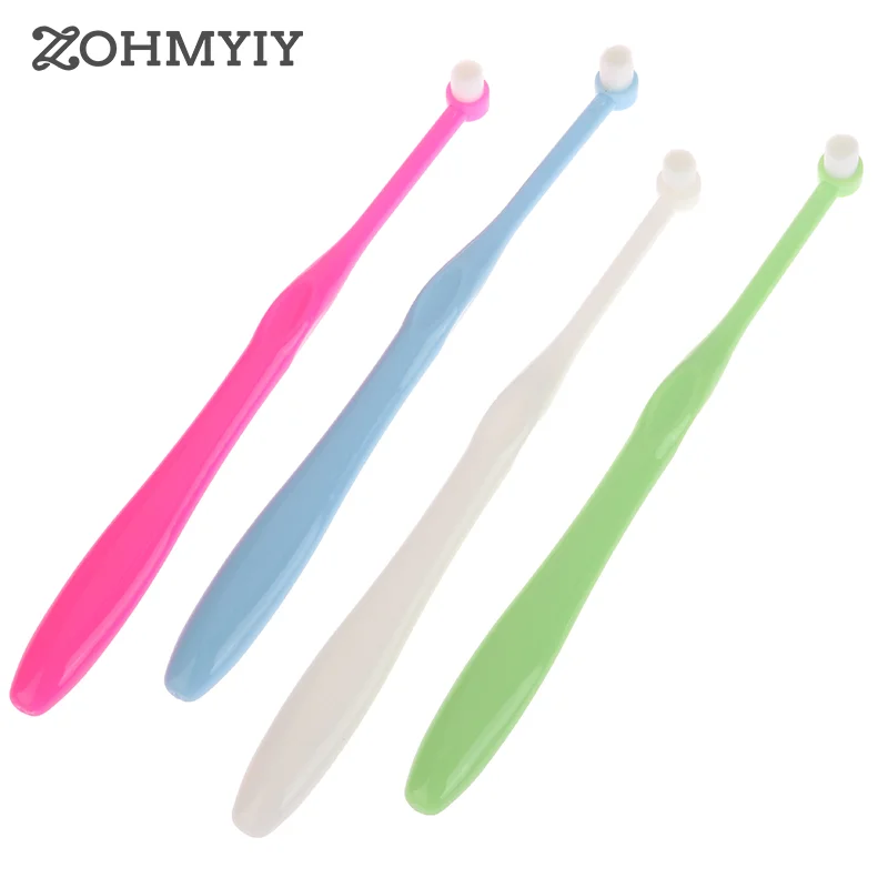 1pc Orthodontic Toothbrush Single-Beam Small Head Soft Hair Implant Adult Soft Teeth Cleaning Toothbrush Oral Care Tool