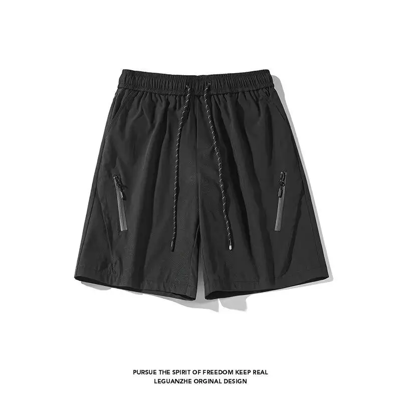 

New 2025 Men's Summer Thin Loose Casual Sports Shorts Breathable Quick Dry Outdoor Beach Pants Regular Fit Teenager Casual Tr...