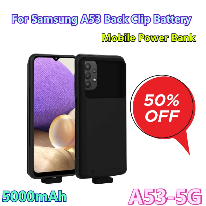 

5000mAh for Samsung A53 Back Clip Battery Mobile Power Bank