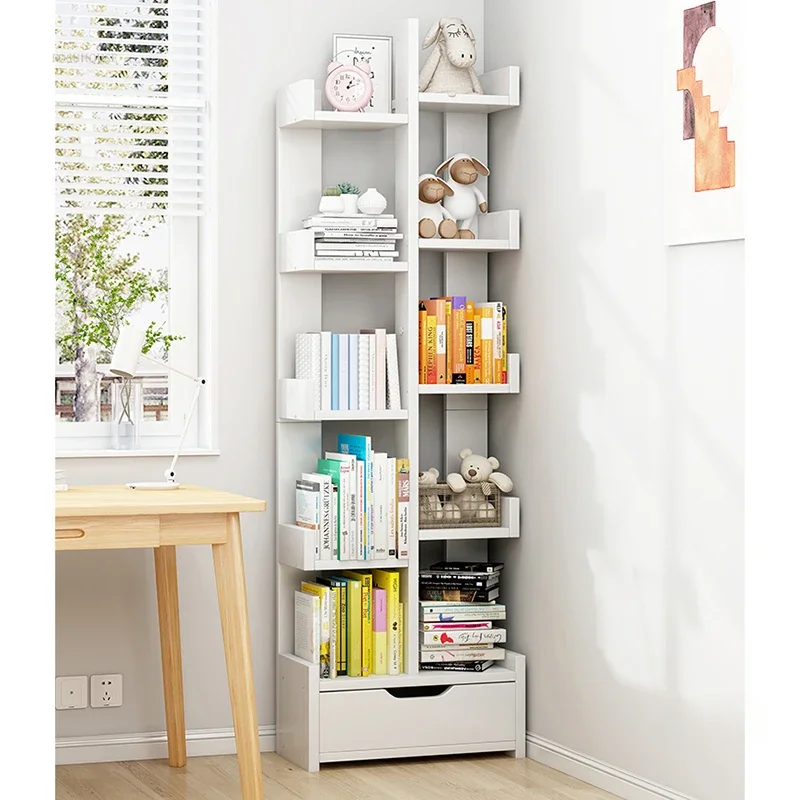 Modern Simple Bookcases for Library Small Floor-standing Tree-shaped Book Shelf Light Luxury Creative Bookcase for Study Room