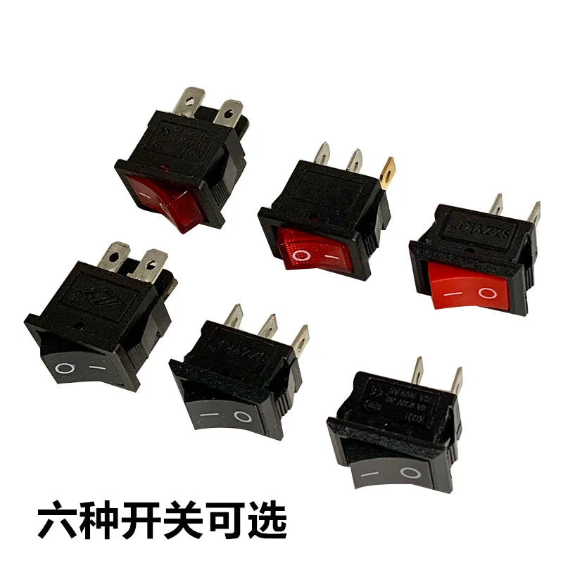 1PSC 10A 250V Inlet Module Plug Rocker Switch Male Power Socket 2/3/4Pin IEC320 C14 switch + Fuse New