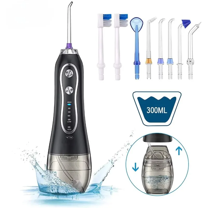 Ultra Professional Electric Water Flosser  h2ofloss irrigator 300 Portable Oral Cleaning Kit