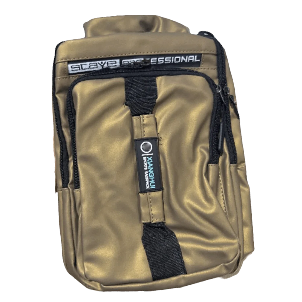 Tas Dada Pria Multi Saku Fashion Tas Bahu Olahraga Nilon Pengisi Daya USB Tas Selempang Kapasitas Besar Warna Solid untuk Perjalanan