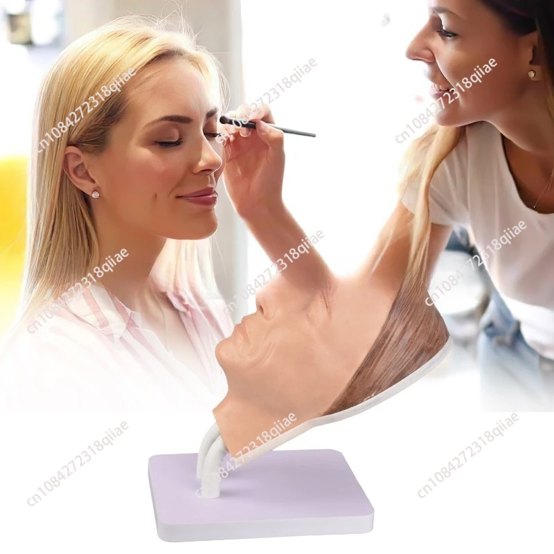 

Beauty makeup props, makeup woman face model, medical beauty injection and injection practice facial skin model