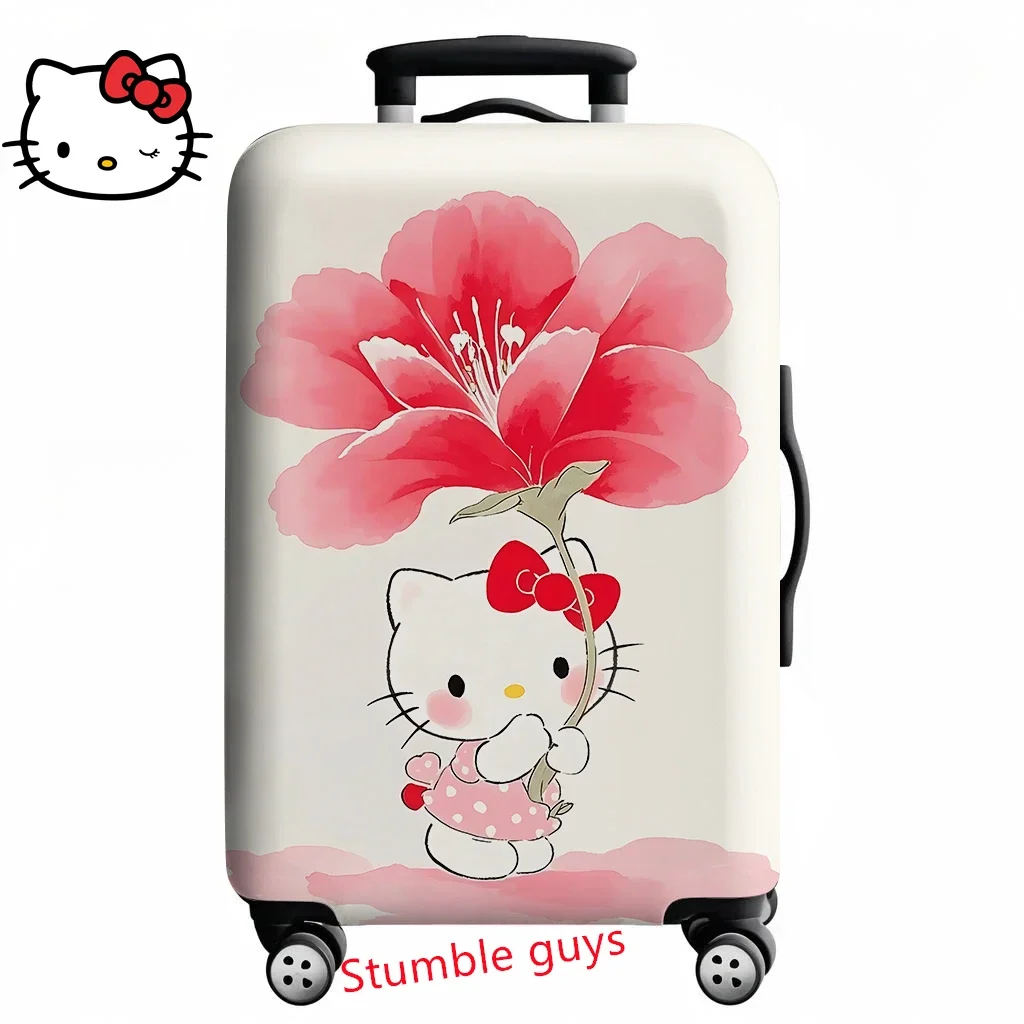 

Kawaii Hello Kitty Travel Luggage Cover Anime Print Fits 18-32 Inch Suitcases Protector