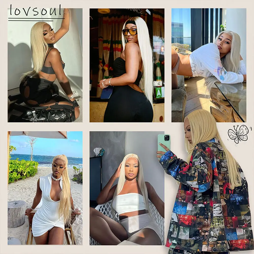 613 loira 13x4 13x6 em linha reta hd perucas dianteiras do laço cabelo humano 250% densidade colorido frente do laço perucas de cabelo humano natural linha fina