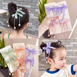 2PCS New Cartoon Series Girls Cute Kids fasce elastiche per capelli cravatte per capelli per bambini accessori per capelli da principessa copricapo per bambini