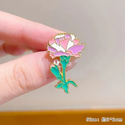 Colorful Flower Enamel Pin Plant Blossom Brooch Lapel Backpack Hat Sweater Custom Accessories Jewelry Gift Friends