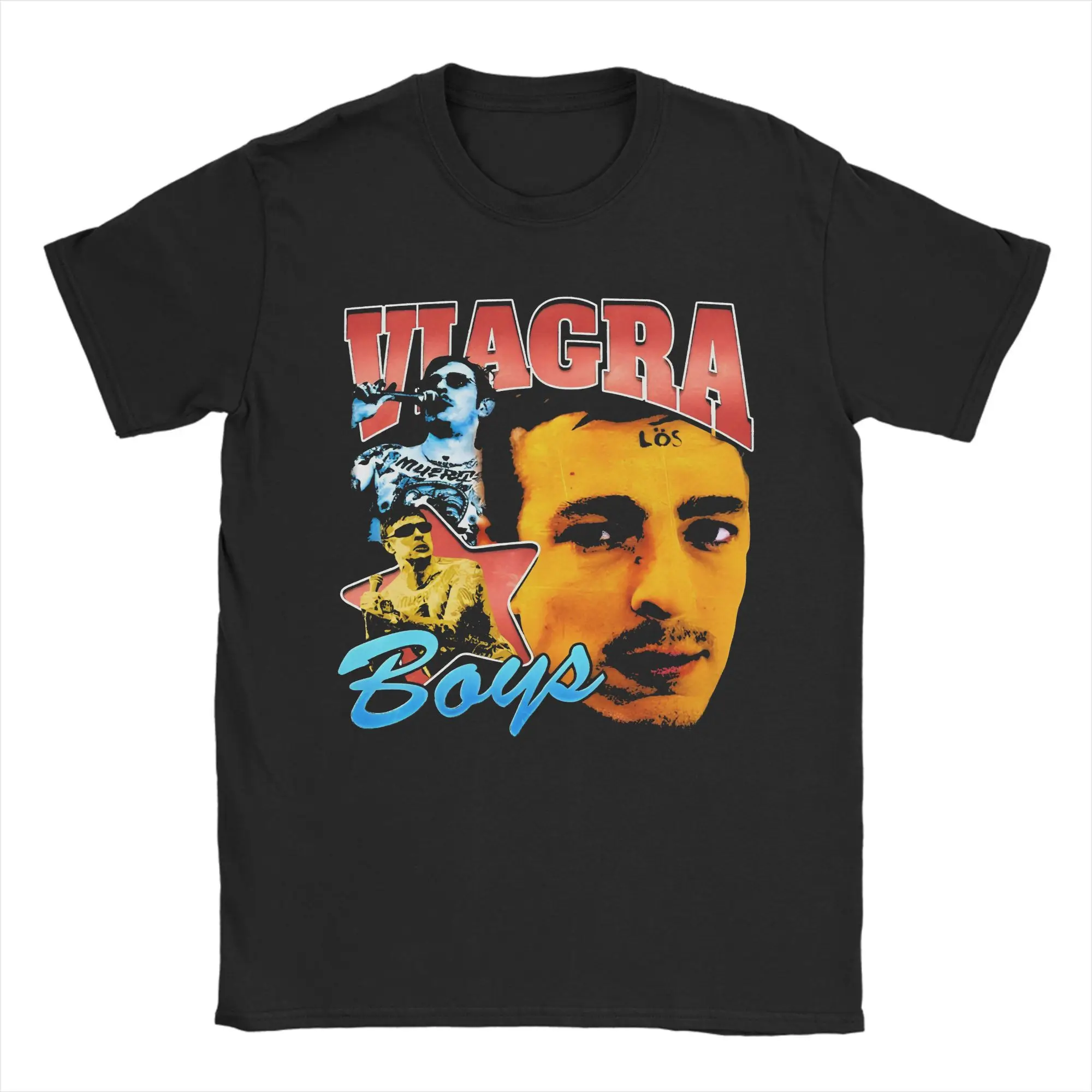 

Viagra Boys Bootleg Vintage 90s T-Shirt Man Vintage Cotton T Shirts Summer O Neck Hip Hop Tees Wholesale Oversize Clothes
