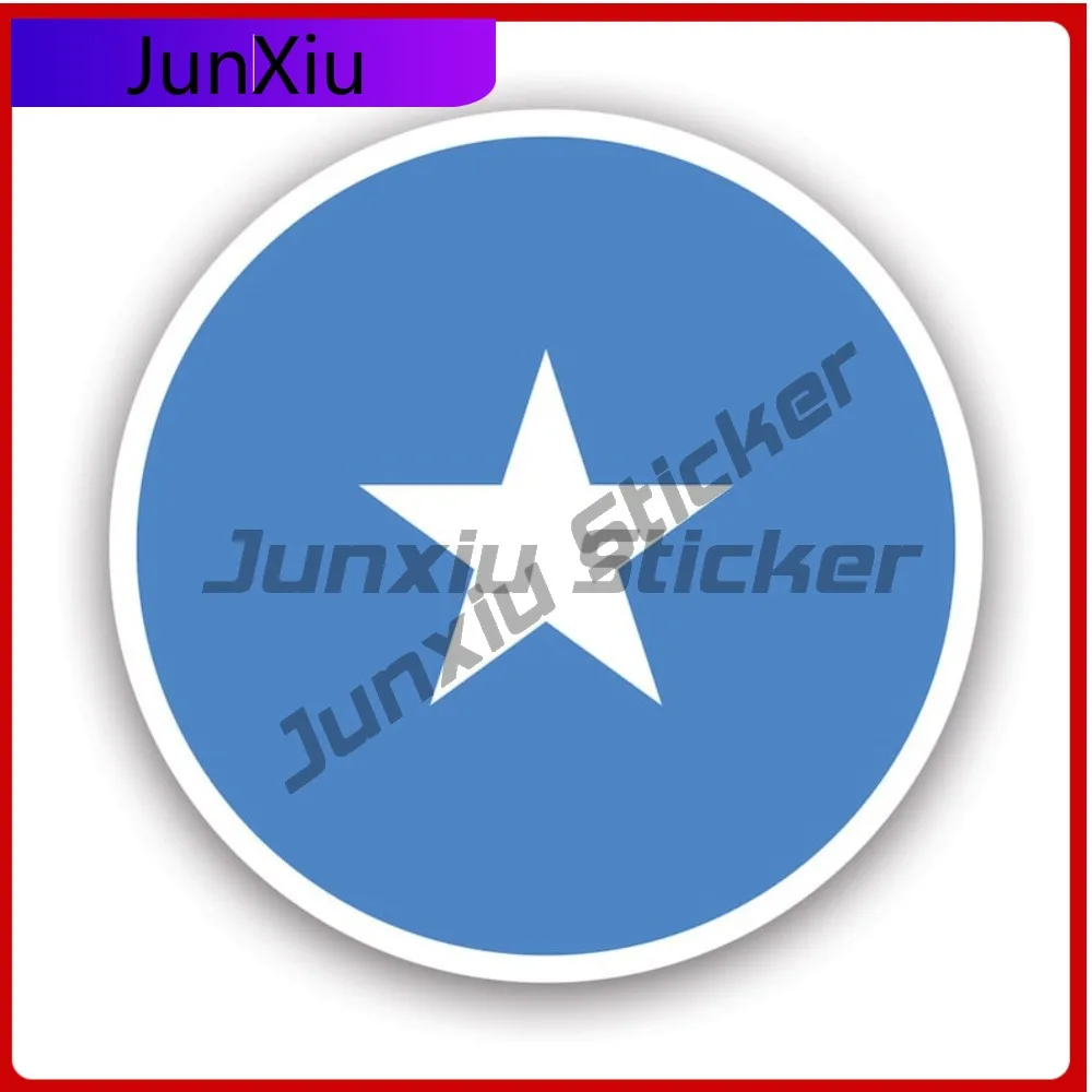 

Round Somali Flag Sticker Creative Decals Somalia Som So Circle State Flag Patriotic Car Sticker Vinyl Decal Waterproof Durable