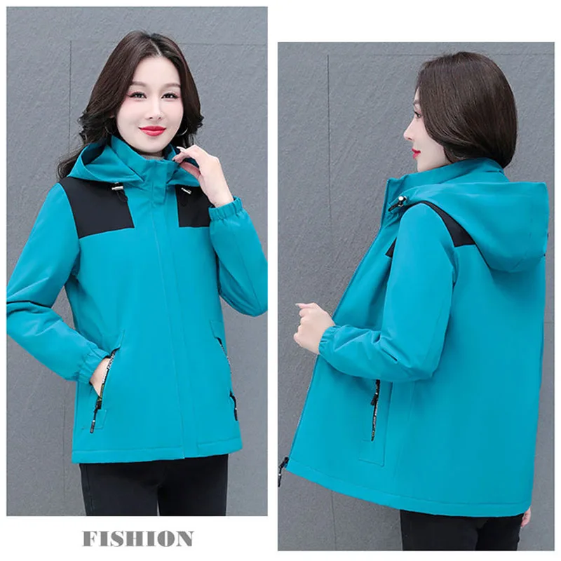 Good Quality Coat Women\'s New 2023 Plus Velvet Padded Autumn And Winter Plus Size Fashion Warm Hooded Casual Cotton Jacket