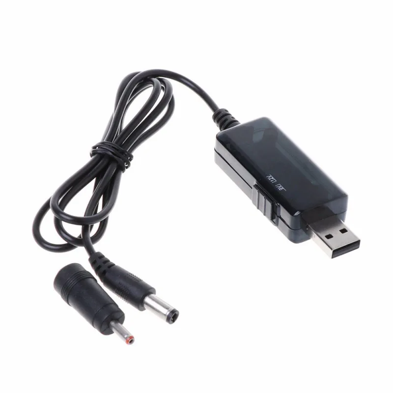 USB Power Boost Cable to DC 5.5/3. 5mm Router Optical Cat Booster Wire DC 5V to 9V/12V USB Power Boost Cable