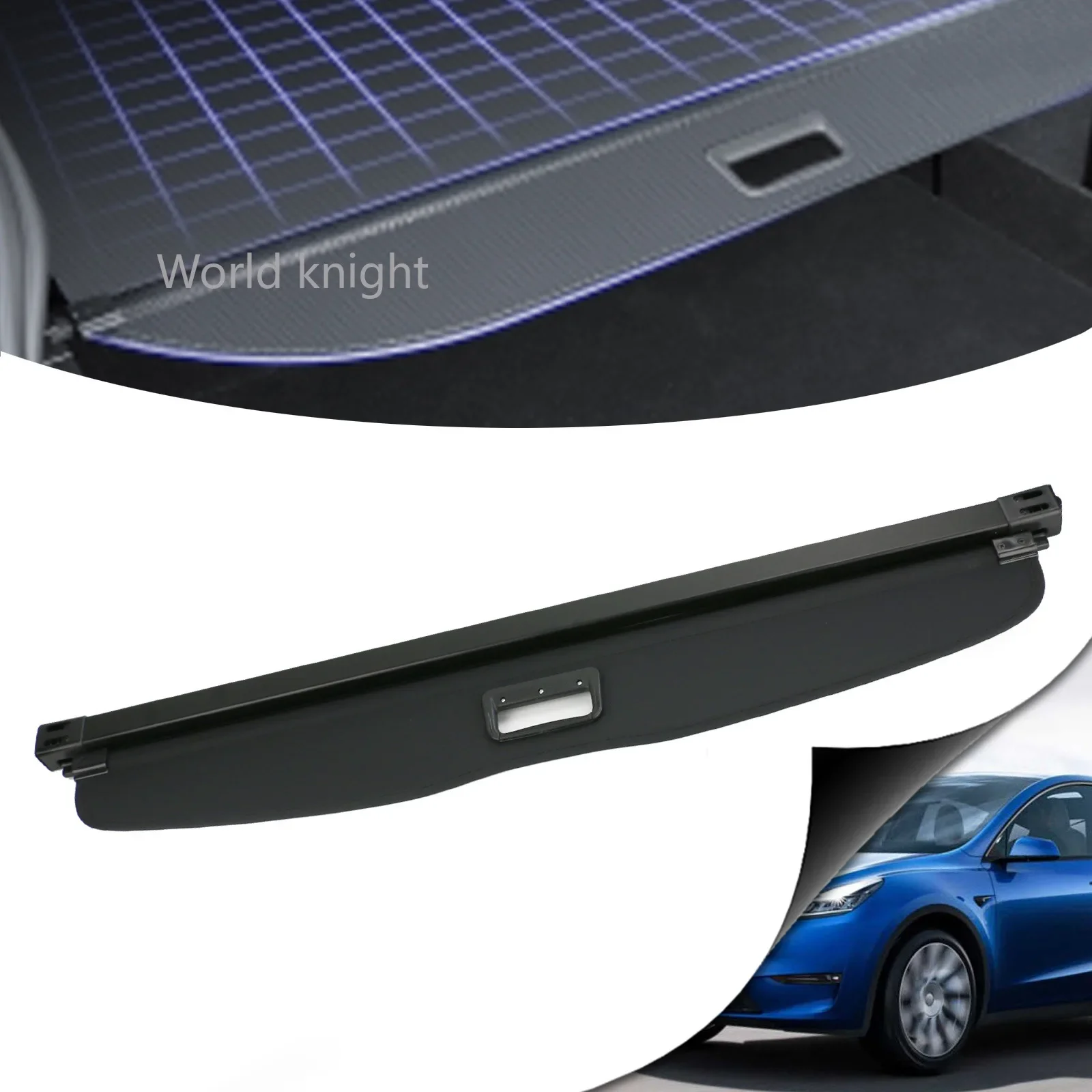 

for Tesla Model Y Trunk Cargo Cover Rear Rack MY Privacy Security Shield Sun Shade Luggage Carrier Curtain Retractable Partition