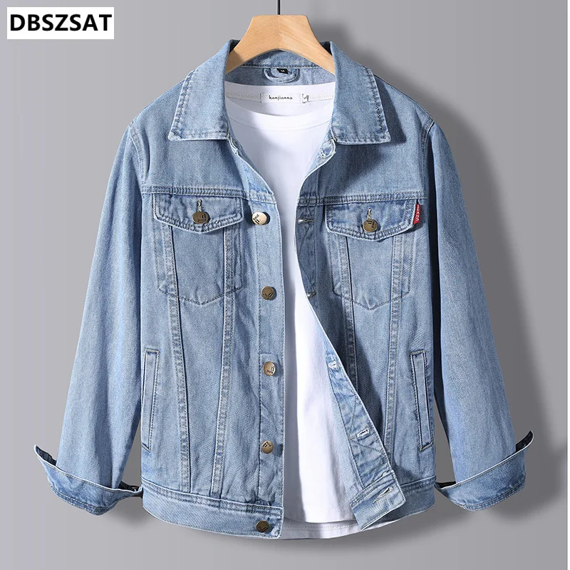 

2023 Autumn Winter Mens Denim Jacket Trendy Fashion Ripped Denim Jacket Mens Jeans Jacket Outwear Male Cowboy Coats 3XL,TA227