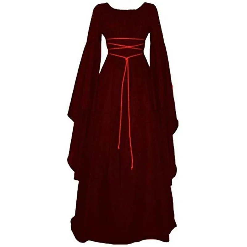 2020 Cosplay Costme Womens Renaissance Costumes Medieval Irish Over Dress Victorian Retro Gown Cosplay S-2XL