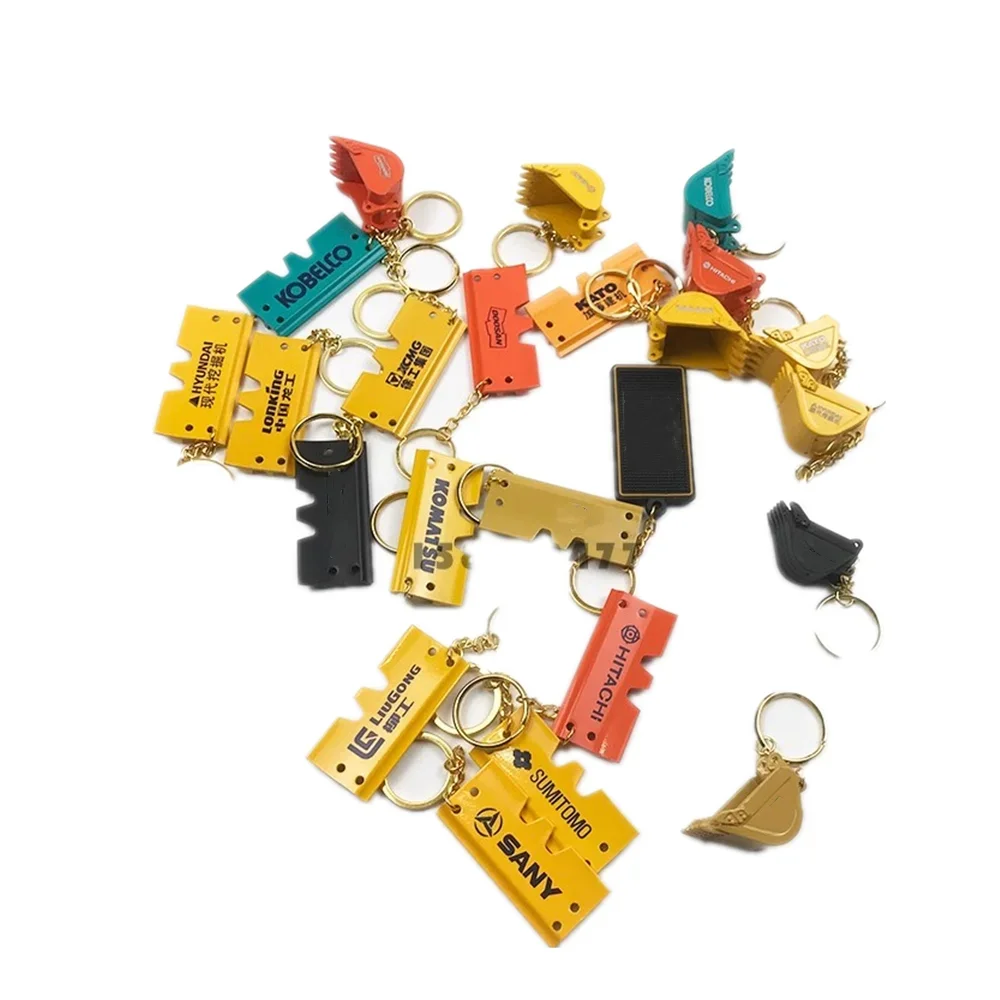 Excavadora aleación personalidad creatividad Komatsu Kato Kobelco Daewoo Doosan Sumitomo Sany coche llavero cubo Cenicero envío gratis
