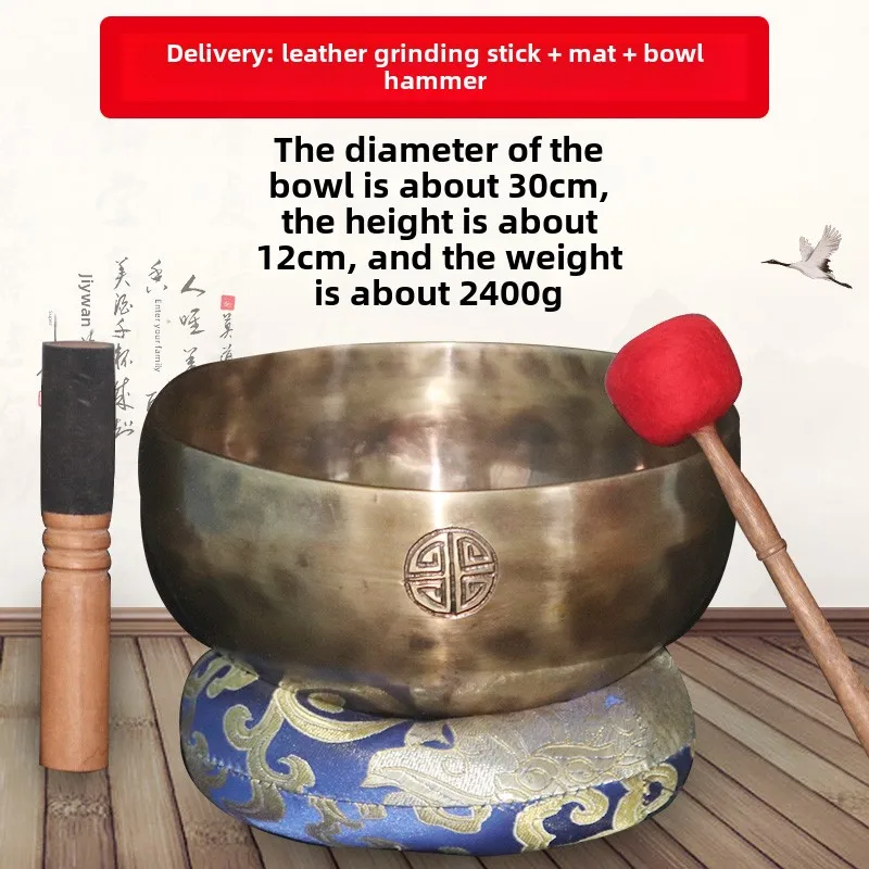 

Handmade Buddha Sound Bowl Meditation Yoga Sound Healing Ornament Bowl Bowl