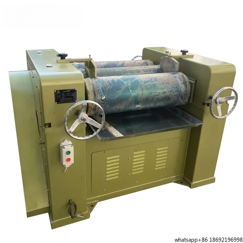 Paint slurry grinding and milling machine Three-cylinder mill, three-roll mill for chemical cosmetics