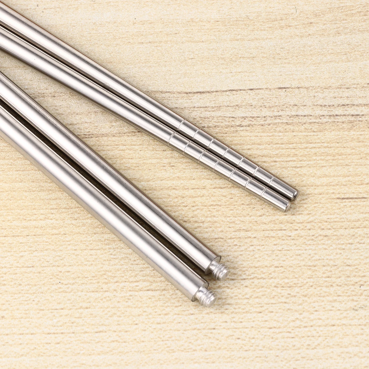 

1 set Stainless Steel Foldable Chopsticks Lightweight Travel Reusable Portable Easy Storage Home Camping Hiking Gift