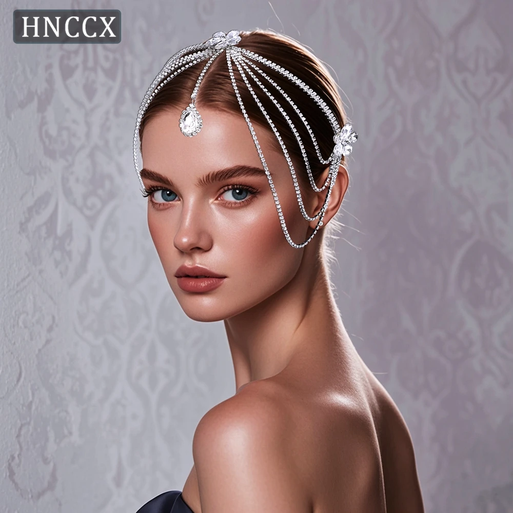 YouLaPan Fashionable Bridal Wedding Headbands Handmade Diamond Chains Woven Tassels Elegant Women Banquet Hair Accessories HP763