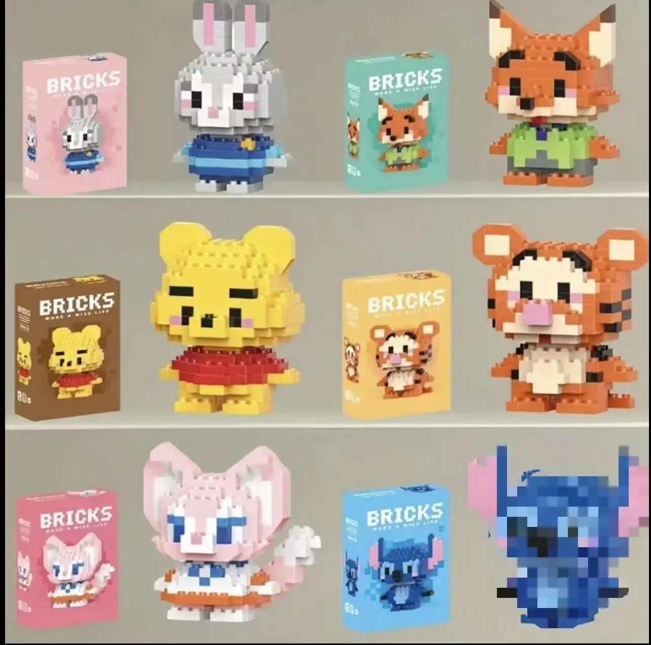 

Dizai Cartoon Building Block Set is a creative decorative item suitable for office desks and rooms. This set helps improve conce