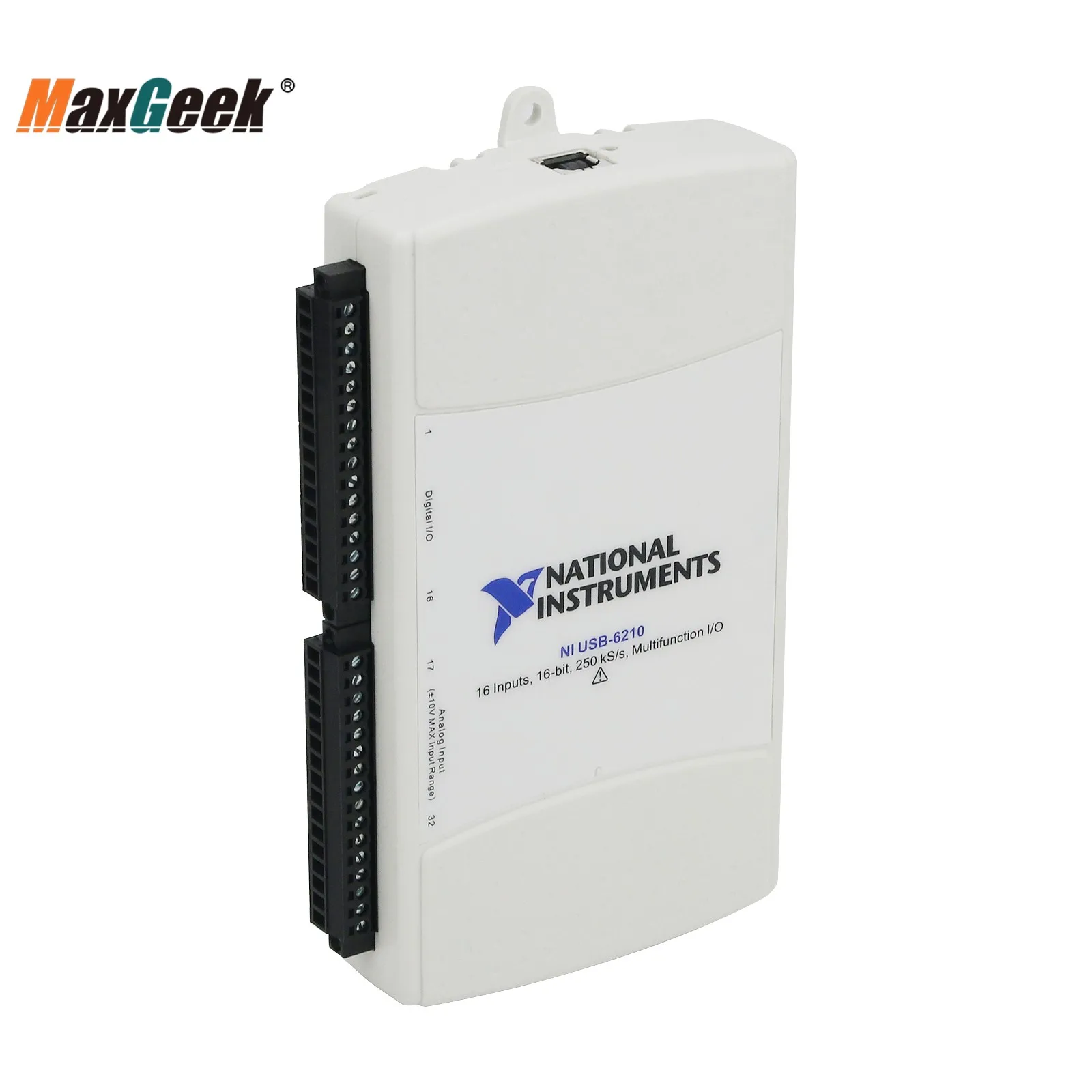 Maxgeek USB-6210 OEM karta do przechowywania danych DAQ USB 779675-01 16 wejście 16Bit 250KS/s wielofunkcyjne wejścia/wyjścia dla NI