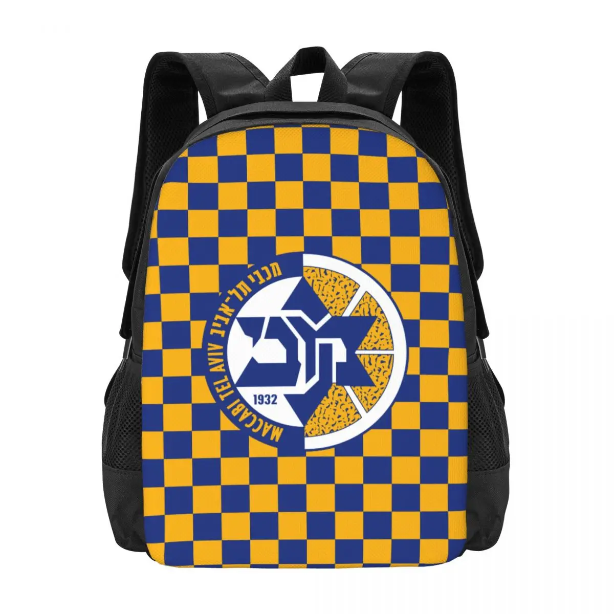 Israel Maccabi Tel Aviv Bc Travel Laptop Backpack Bookbag Casual Daypack College School Computer Bag for Women & Men