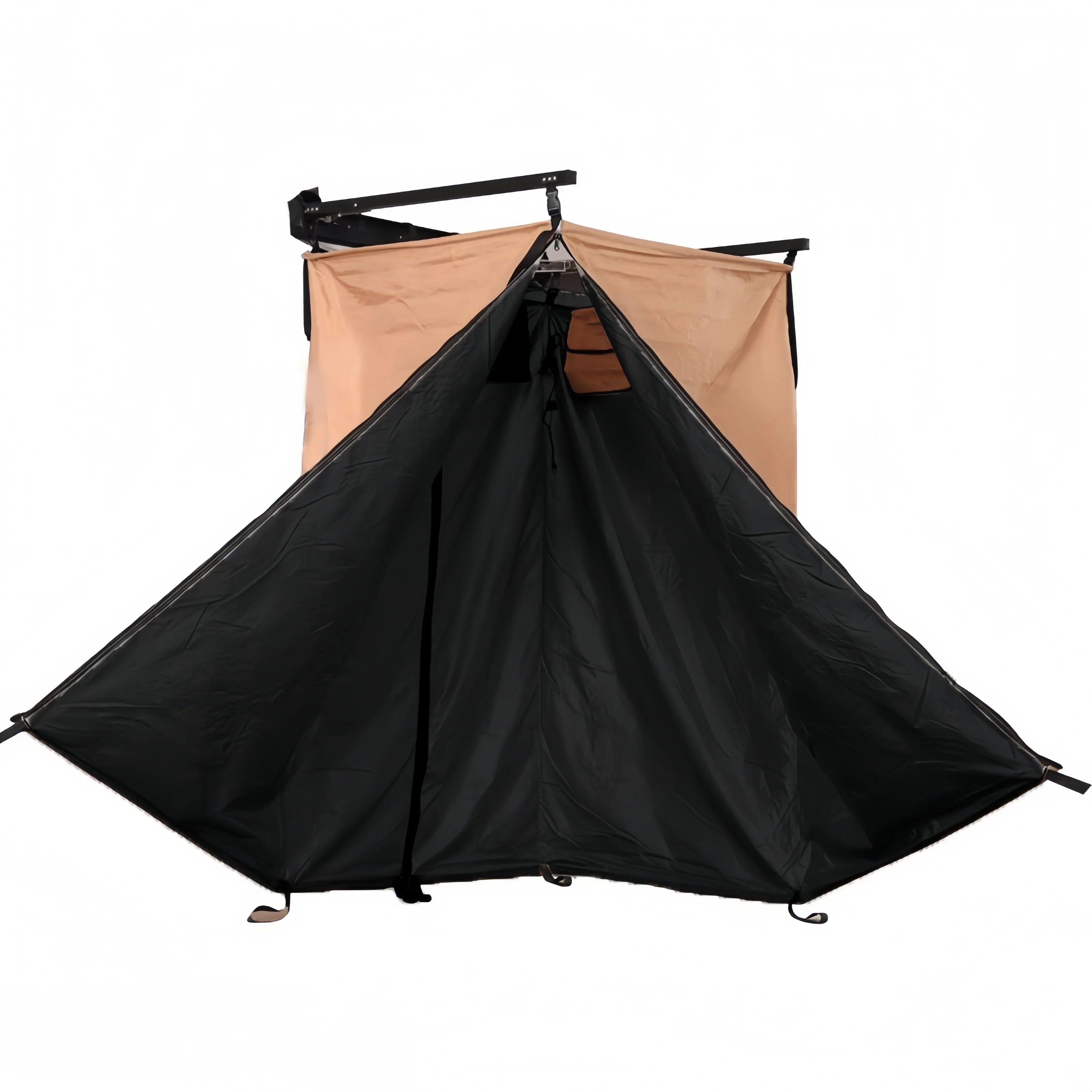Mounted Lightweight Waterproof UV-Resistant Four-Season Shower Tent Enclosure for Outdoor Climbing Camping Portable Bathing view 4