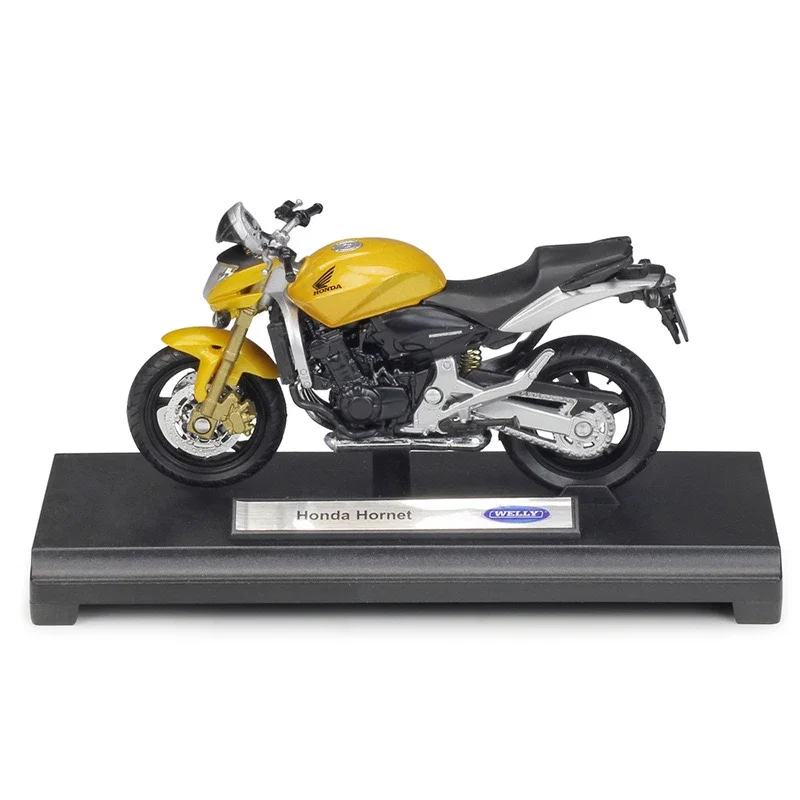 WELLY 1:18 Modello di moto in lega di simulazione HONDA Hornet - Adatto per giocattoli e collezioni per bambini