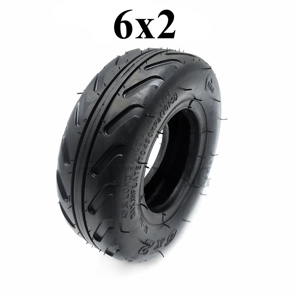 6 Inch 6x2 Tire And Inner Tube Set for Electric Scooter Wheel Chair Truck F0 Pneumatic Wheel Trolley Cart Air Wheel Bike