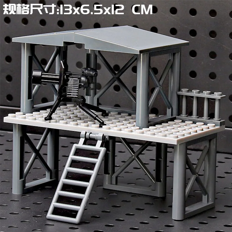 Diy montagem brinquedo bloco de construção modelo moc cena armadura base militar crianças festa aniversário presente brinquedos educativos das crianças