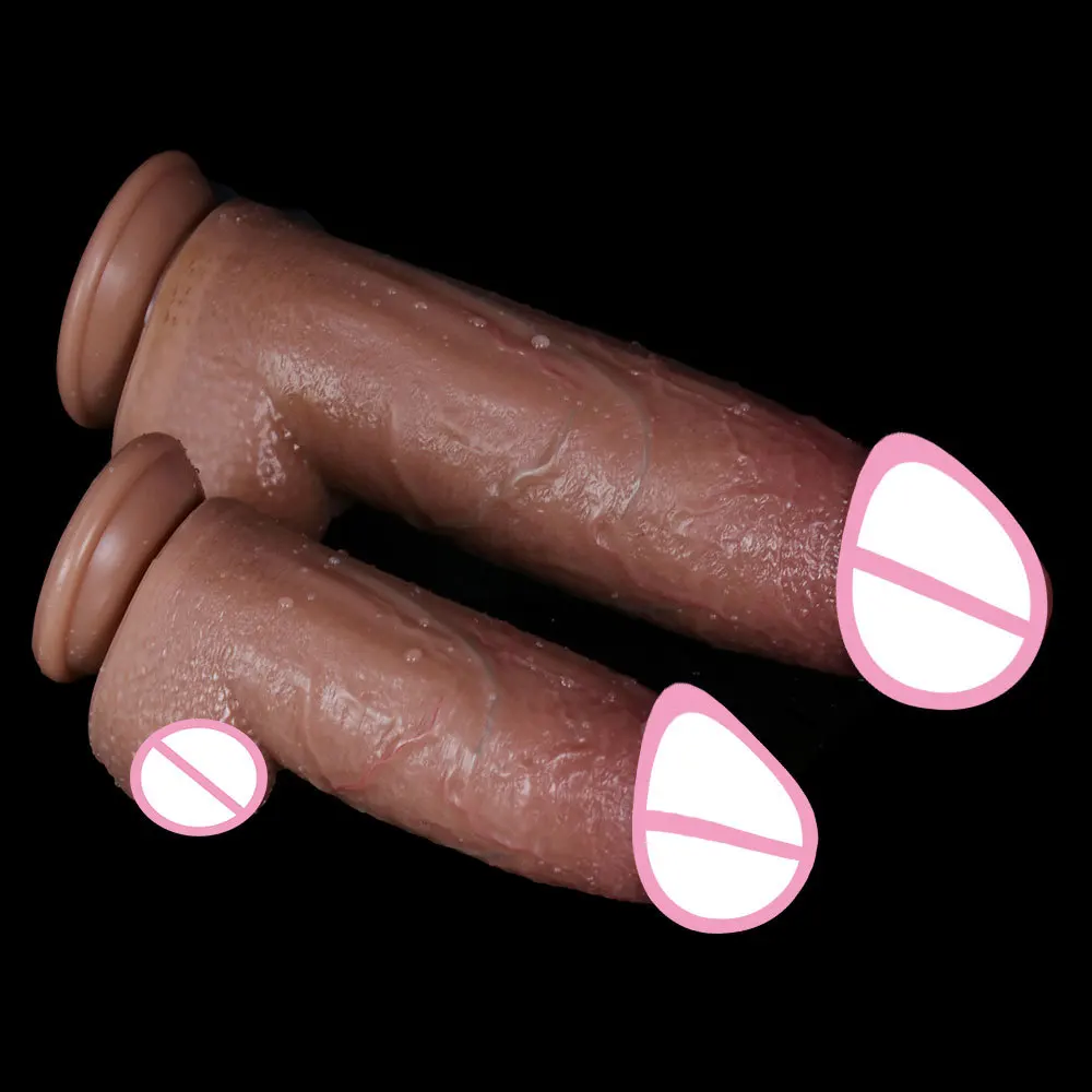 Realistic Skin Feel Dildos Big Dick Strapon Silicone Penis Masturbator Female Vagina Stimulation Adult Toys Sex Shop Sex Toys 18